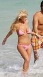 Tara Reid shows her body in small bikini at the beach in Miami